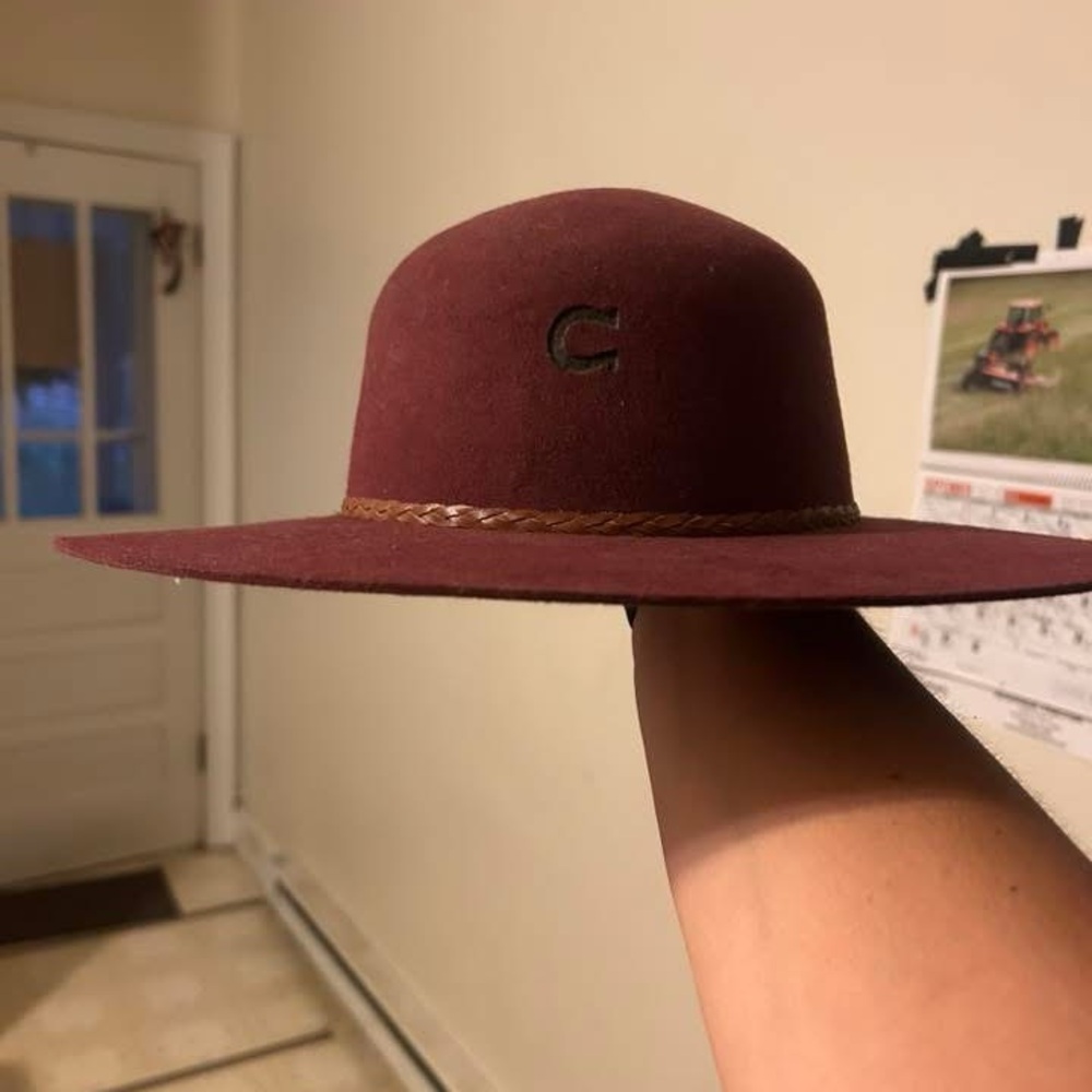 Charlie 1 Horse Burgundy and Black Hat